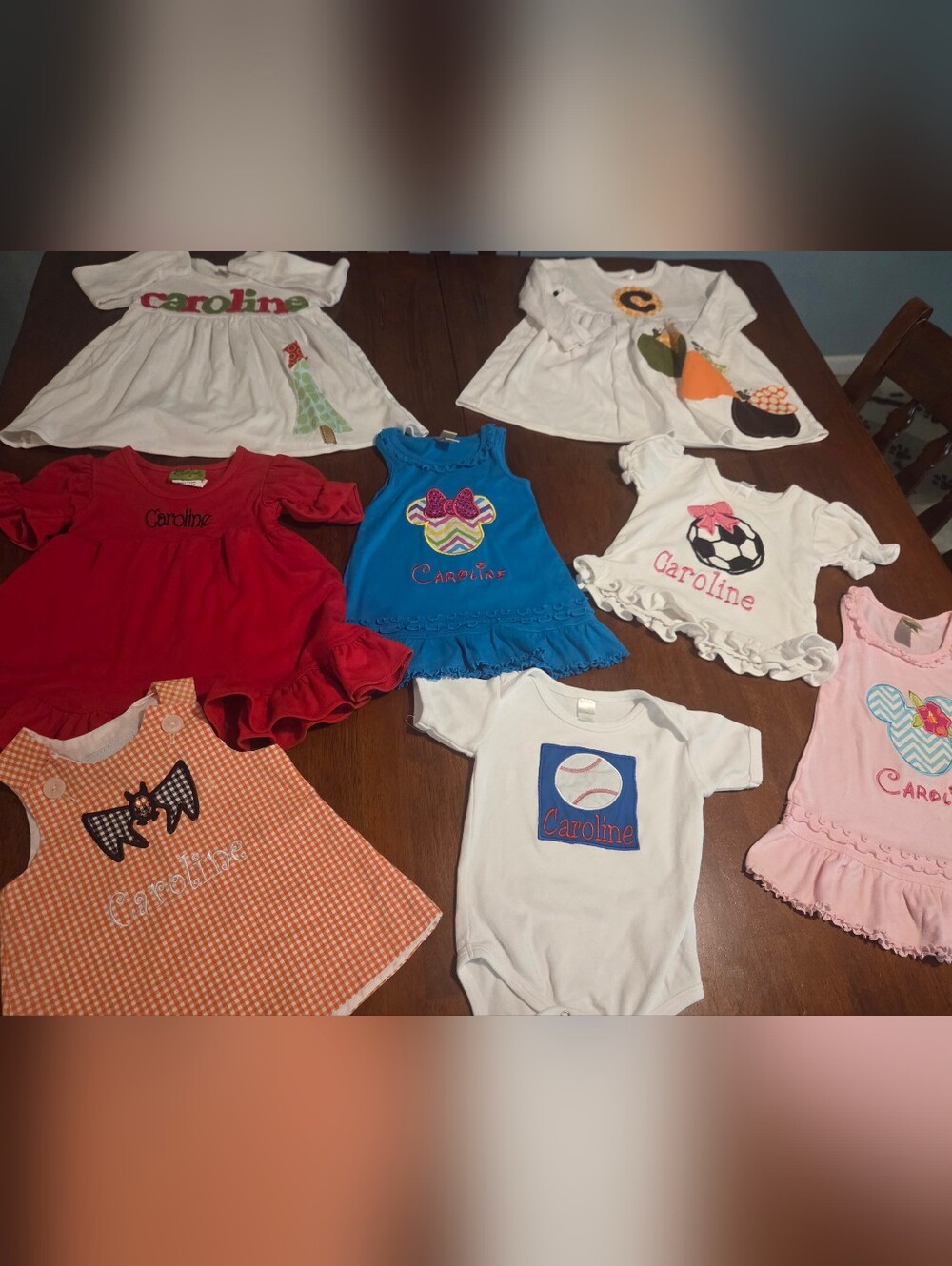 Baby Girl Monogrammed Caroline Lot